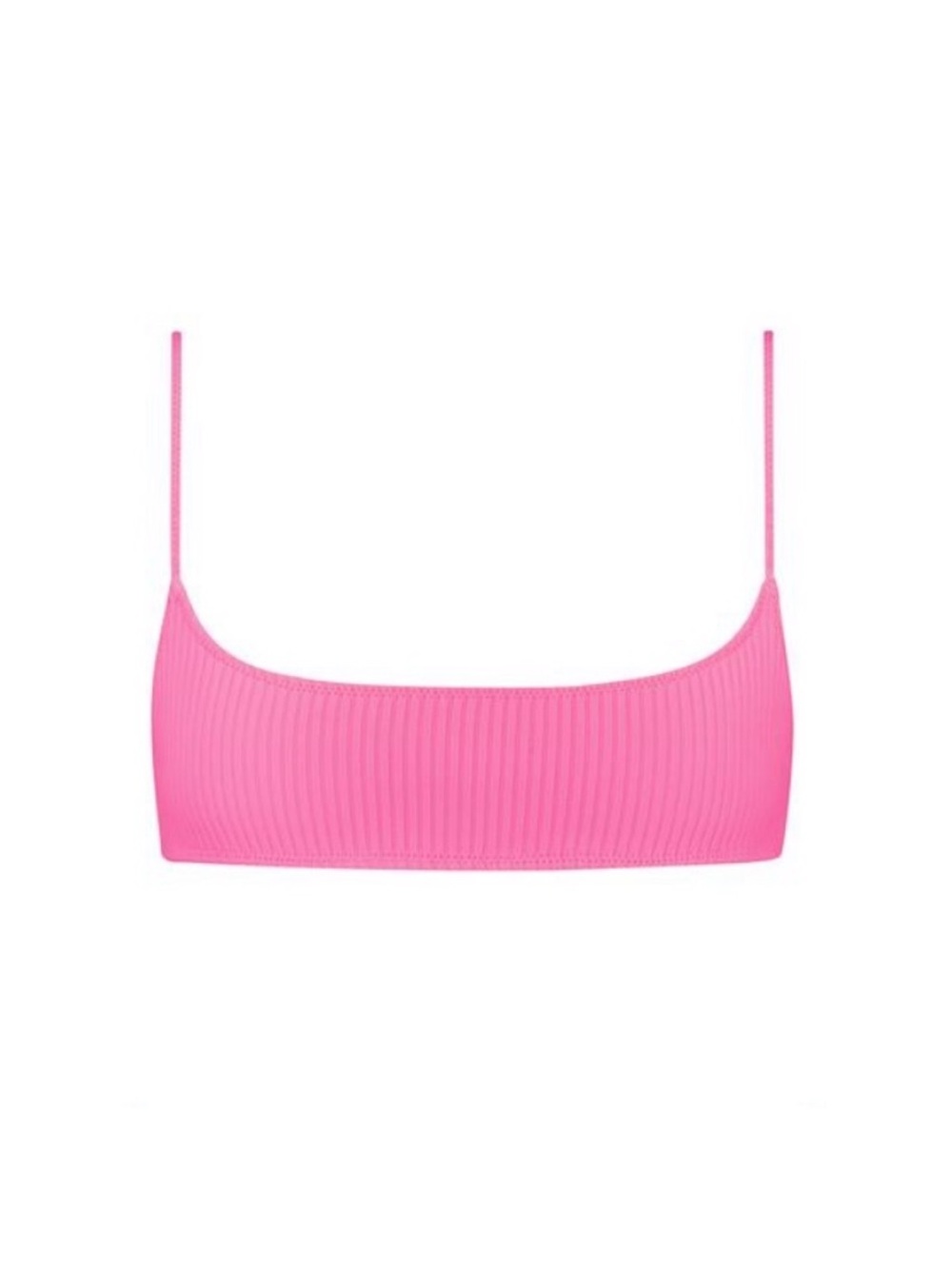 TRIANGL Pipa Dandy Candy Ribbed Pink Bikini Top L